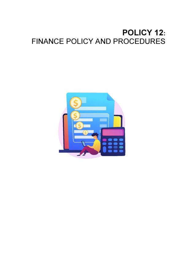 ETD QMS Policy 12 - Finance Policy and Procedures