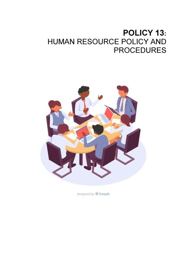 ETD QMS Policy 13 - Human Resource Policy and Procedures