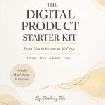 The cover of The Digital Product Starter Kit is intentionally designed to attract aspiring entrepreneurs and digital creators. Its clean, modern layout communicates clarity and confidence, while elegant typography positions the book as a credible, high-value business resource. The soft gold accents symbolize growth and income potential, reinforcing the promise of turning ideas into profit. Designed to stand out in digital marketplaces, the cover instantly signals professionalism, simplicity, and opportunity, inviting readers to take their first step into the digital product world.